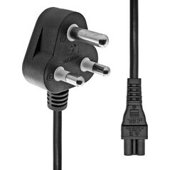 Kabel zasilający ProXtend ProXtend Power Cord India Angled to C5 2M Black