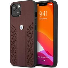 BMW Etui Bmw Bmhcp13Srsppr Iphone 13 Mini 5,4" Czerwony/Red Hardcase Leather Curve Perforate