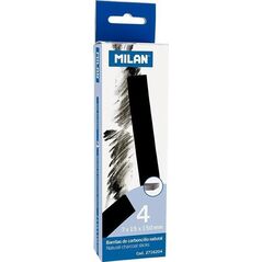 Milan Węgiel naturalny 7x15mm 4szt MILAN