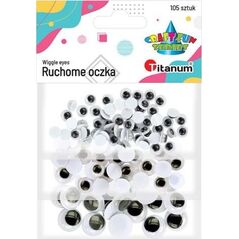 Titanum Oczy bez kleju i rzęs mix 105szt