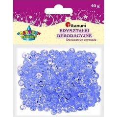 Titanum Koraliki plastikowe połówka kuli liliowe 40g