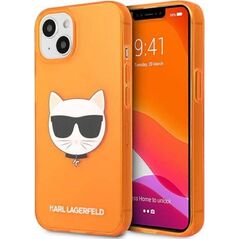 Karl Lagerfeld Etui Karl Lagerfeld KLHCP13SCHTRO Apple iPhone 13 mini pomarańczowy/orange hardcase Glitter Choupette Fluo