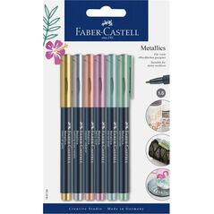 Faber-Castell Pisaki metaliczne Metallics 6 kol. FABER CASTELL