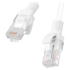 Lanberg Patchcord Kat.5e 15m Biały (PCU5-10CC-1500-W)
