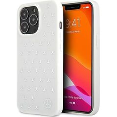 Mercedes Mercedes MEHCP13LESPWH iPhone 13 Pro / 13 6,1" biały/white hardcase Silver Stars Pattern