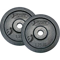 Best Sporting Obciążenie Żeliwne Czarne 2x1,25 kg Fi 30mm