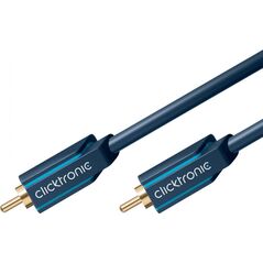 Kabel Clicktronic RCA (Cinch) - RCA (Cinch) 5m granatowy (70447)