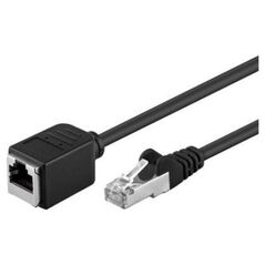 Goobay Goobay Extension Cable 73386 Cat 5E, F/UTP, Black, 0.5 m