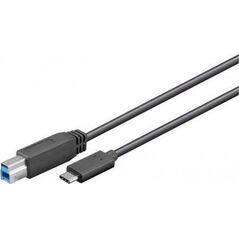 Kabel USB Goobay USB-B - USB-C 1 m Czarny (67986)