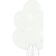 Belball Balony pastelowe Białe, B105, 30 cm, 100 szt.