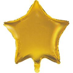 GoDan Balon foliowy GWIAZDA, złota, matowa, 19 cali