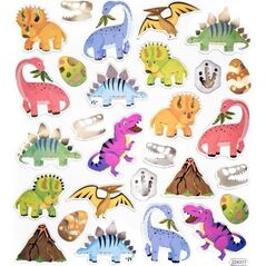 DP Craft Naklejki dinozaury 28szt