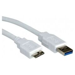 Kabel USB Value USB-A - microUSB 0.8 m Biały (11.99.8873)