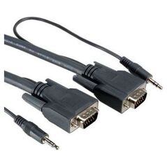 Kabel Roline D-Sub (VGA) x2 - Jack 3.5mm x2 3m czarny (11.04.5153)