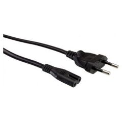 Kabel zasilający Value VALUE Euro Kabel zasilający, 2-pinowy, czarny, 1 m