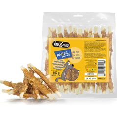 Hau&Miau Patyki ze skóry owinięte kurczakiem Hau&Miau HM-8119 500 g