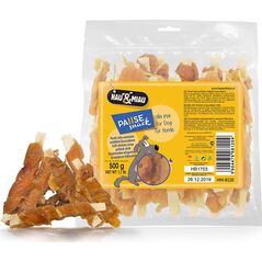 Hau&Miau Hau&Miau Paski ryby owinięte miękką kaczką 500g HM-8121