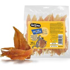 Hau&Miau Hau&amp|Miau miękki filet z kurczaka na patyku ze skóry 500g HM-8122