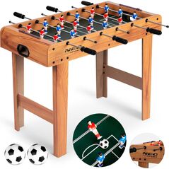 Neo-Sport Stół do gry w piłkarzyki, drewniany 70x37x62 cm (NS-802)
