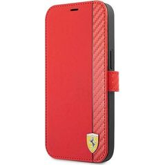 Ferrari Ferrari FESAXFLBKP13SRE iPhone 13 mini 5,4" czerwony/red book On Track Carbon Stripe