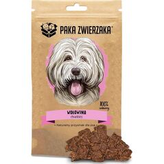 Paka Zwierzaka Paka Zwierzaka Chunkies Wołowina 100 % Przysmak Dla Psa 80 g