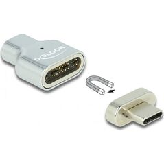 Adapter USB Delock USB-C - Thunderbolt 3 Srebrny  (66433)