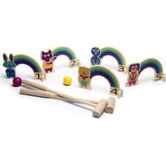 BS Toys BS Toys, Drewniany krykiet Tęcza