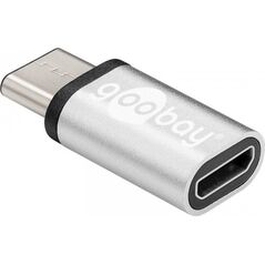Adapter USB Goobay USB-C - microUSB Srebrny  (56636)