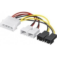 Goobay Molex - 3-pin x4, 0.15m, Wielokolorowy (93632)