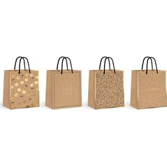Interdruk Torba średnia Kraft Gold