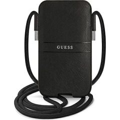 Guess Guess Torebka GUPHMPSASBBK 6,1" czarny/black Saffiano Strap