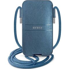 Guess Guess Torebka GUPHLPSASBBL 6,7" niebieski/blue Saffiano Strap