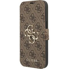 Guess Guess GUBKP13X4GMGBR iPhone 13 Pro Max 6,7" brązowy/brown book 4G Big Metal Logo