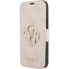 Guess Guess GUBKP13X4GMGPI iPhone 13 Pro Max 6,7" różowy/pink book 4G Big Metal Logo