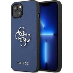 Guess Guess GUHCP13SSA4GSBL iPhone 13 mini 5,4" niebieski/blue hardcase Saffiano 4G Metal Logo