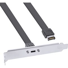 InLine InLine Slotblende USB Typ-C zu USB 3.1 Frontpanel Key-A intern, 0,3 m