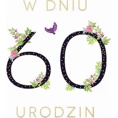 Clear Creation Karnet Swarovski kwadrat CL1860_PO Urodziny 60