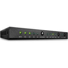 Lindy Lindy 38249 Switch (Przełącznik) 4-portowy HDMI 4K UHD z audio, portem optycznym i analogowym + pilot IR