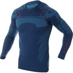 Brubeck LS13040A Bluza męska THERMO jeansowy L