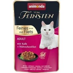 Animonda ANIMONDA KOT 85g V.FEINSTEN CIELĘCINA, FILET z KURCZAKA saszetka/18