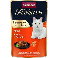 Animonda ANIMONDA KOT 85g V.FEINSTEN KACZKA, FILET z INDYKA saszetka /18