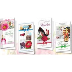 Top Graphic Karnet DL De Lux. Urodziny MIX (10szt.)