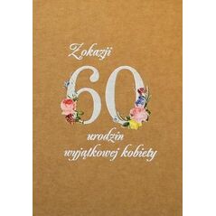 Trend Kartka okolicznościowa eko Urodziny 60 TS52