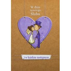 Trend Kartka okolicznościowa eko Ślub TS47