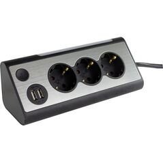 Listwa zasilająca REV LIGHT SOCKET 3 gniazda 1.4 m srebrna (2400050010)