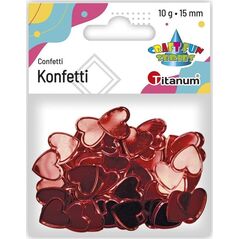 Titanum Konfetti serca czerwone 10g