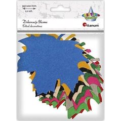 Titanum Filcowe liście klonu 100x95mm mix 12szt