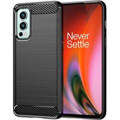 Hurtel Carbon Case elastyczne etui pokrowiec OnePlus Nord 2 5G czarny