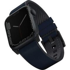Uniq Pasek UNIQ Straden Apple Watch 4/5/6/7/SE 44/45mm Leather Hybrid Strap niebieski/blue