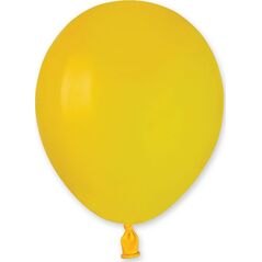 Gemar Balony pastelowe Żółte, A50, 13 cm, 100 szt.